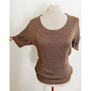 Banana Republic Metallic Short Sleeve Sweater Sz S